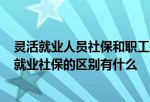 灵活就业人员社保和职工社保有什么区别? 职工社保和灵活就业社保的区别有什么 