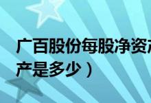 广百股份每股净资产（广百股份002187净资产是多少）