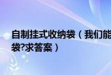 自制挂式收纳袋（我们能自制收纳挂袋吗?怎么自制收纳挂袋?求答案）
