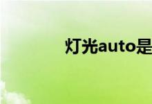  灯光auto是什么意思车上的 