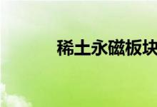 稀土永磁板块走高多股涨超5%