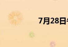 7月28日午间涨停分析