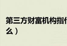 第三方财富机构指什么（第三方财富机构是什么）