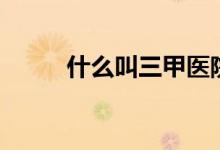 什么叫三甲医院（什么叫饭圈粉）