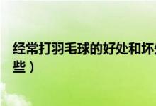 经常打羽毛球的好处和坏处（坚持打羽毛球带来的好处有哪些）