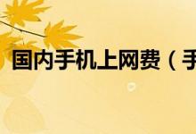 国内手机上网费（手机上网的资费和速度?）