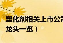 塑化剂相关上市公司有哪些（塑化剂上市公司龙头一览）