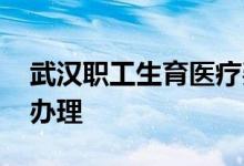 武汉职工生育医疗费用现金如何报销 该怎么办理 