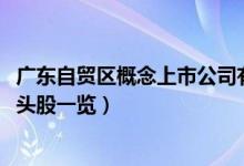 广东自贸区概念上市公司有哪些（2022年广东自贸区股票龙头股一览）