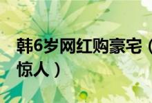 韩6岁网红购豪宅（买天价豪宅网红收入十分惊人）