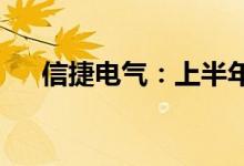 信捷电气：上半年净利同比下降12.7%
