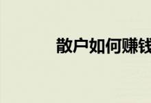散户如何赚钱 散户如何融到券