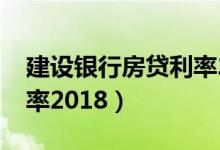 建设银行房贷利率2022年（建设银行房贷利率2018）