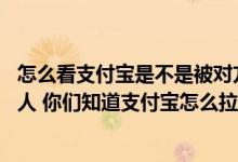 怎么看支付宝是不是被对方拉黑 支付宝遇到一个莫名其妙的人 你们知道支付宝怎么拉黑吗