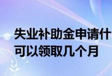 失业补助金申请什么时候会到账 失业补助金可以领取几个月 