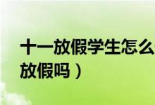 十一放假学生怎么安排（11月放假安排学生放假吗）