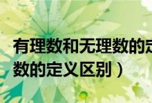 有理数和无理数的定义和区别（有理数和无理数的定义区别）