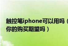 触控笔iphone可以用吗（如果新iPhone支持触控笔会增加你的购买期望吗）