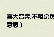 喜大普奔,不明觉厉（喜大普奔不明觉厉什么意思）