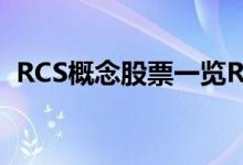RCS概念股票一览RCS上市公司龙头有哪些
