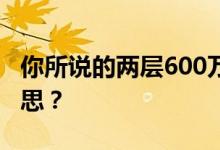 你所说的两层600万英镑的黄金储备是什么意思？