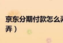 京东分期付款怎么弄免息（京东分期付款怎么弄）