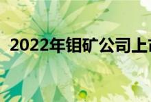 2022年钼矿公司上市龙头出炉（点击查看）