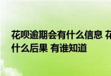 花呗逾期会有什么信息 花呗逾期两天上征信吗 花呗逾期有什么后果 有谁知道