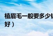 植眉毛一般要多少钱（正规医院收费标准效果好）