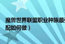 魔兽世界联盟职业种族最强搭配（魔兽世界种族和职业的搭配如何做）