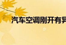  汽车空调刚开有异味过一会儿就没有了 