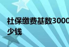 社保缴费基数3000什么意思几档 退休后拿多少钱 