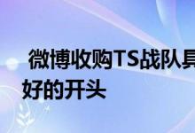  微博收购TS战队具体详情，这会是一个非常好的开头 