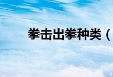 拳击出拳种类（拳击爆发是指哪些）