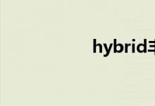  hybrid丰田是什么车 