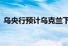 乌央行预计乌克兰下半年GDP将下降37.5%