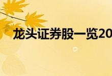 龙头证券股一览2021 龙头证券股有哪些 