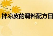 拌凉皮的调料配方日常（拌凉皮的调料配方）