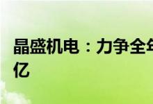 晶盛机电：力争全年实现营业收入规模突破百亿