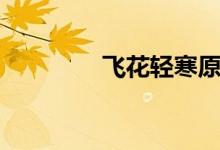 飞花轻寒原图（飞花轻寒）