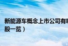 新能源车概念上市公司有哪些（2022年新能源车概念股龙头股一览）
