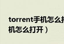 torrent手机怎么打开苹果（torrent苹果手机怎么打开）