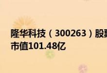 隆华科技（300263）股票得到机构给予的“买入”评级其市值101.48亿