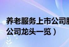 养老服务上市公司股票有哪些（养老服务上市公司龙头一览）
