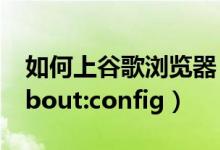如何上谷歌浏览器（怎样进入谷歌浏览器的about:config）