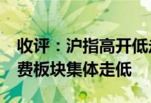 收评：沪指高开低走跌近1%白酒、旅游大消费板块集体走低