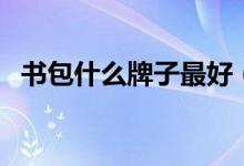 书包什么牌子最好（这几个牌子值得推荐）