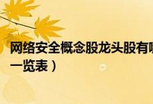 网络安全概念股龙头股有哪些（2022年网络安全板块概念股一览表）