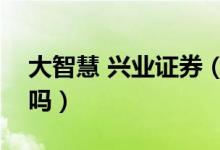大智慧 兴业证券（兴安证券大智慧软件好用吗）