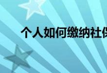 个人如何缴纳社保 缴费需要注意什么 